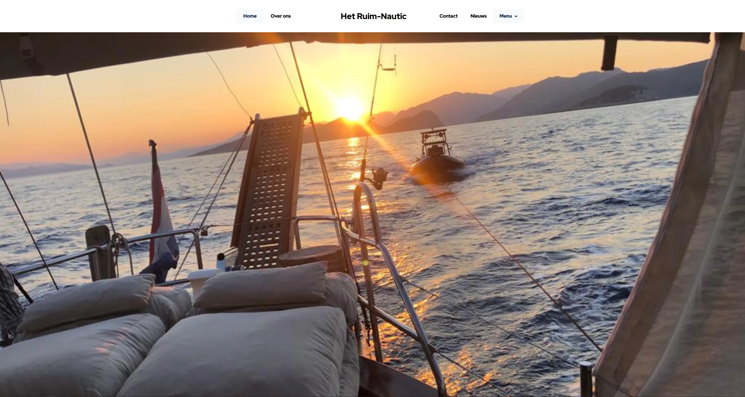 Voorbeeld van moderne website lay-out